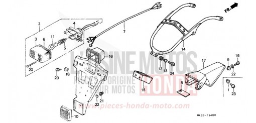 FEU ARRIERE XR600RM de 1991